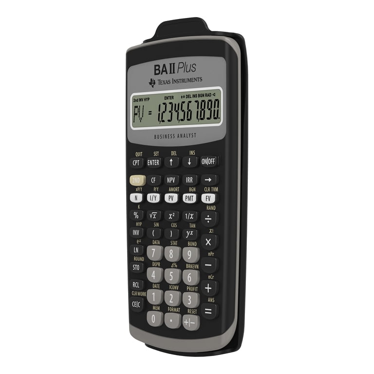 【中古】「非常に良い」TEXBAIIPLUS - Texas Instruments BA-II Plus Adv. Financial Calculator by Texas Instruments Texas Instruments Cash Flow and Amortization Calculator, Dark Gray