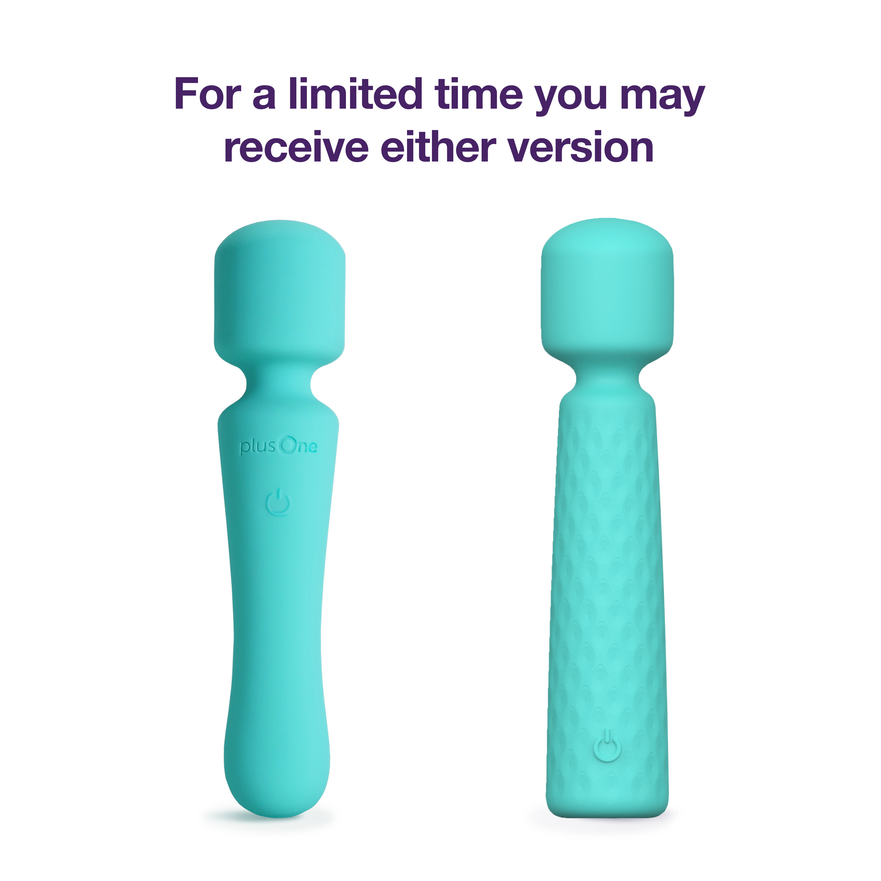 plusOne Vibrating Soft Touch Wand, 10 Vibration Settings, Waterproof