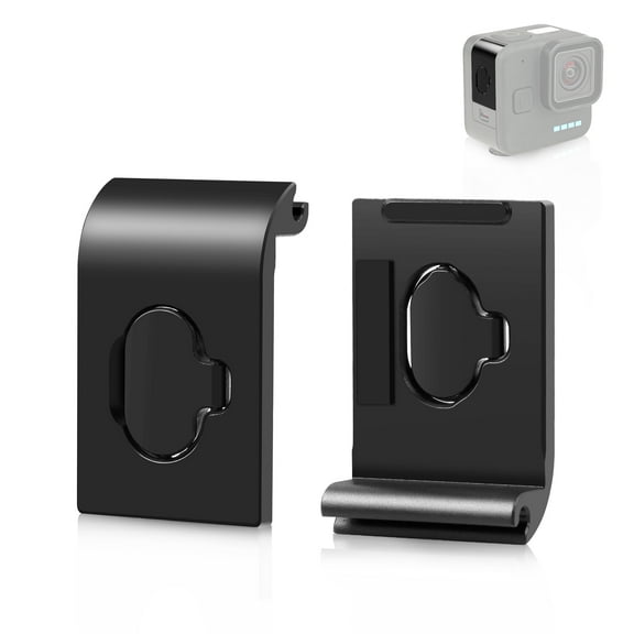For GoPro Hero11 Black Mini PULUZ Metal Battery Side Interface Cover Dustproof Cap (Black)