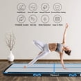 thumbnail image 3 of Fbsport Inflatable Gymnastic Mat Carbon Fiber Mat Floor 16ft Air Track 4" Tumbling Mat with Pump, 3 of 7