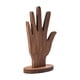 thumbnail image 1 of Soporte para anillos, soporte para guardar joyas, maniquí de madera, organización y decoración. Marrón, 1 of 9