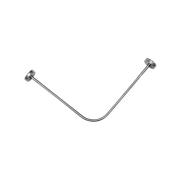 Stretchable Shower Curtain Rod Telescopic Clothing Rod Curved Corner ...