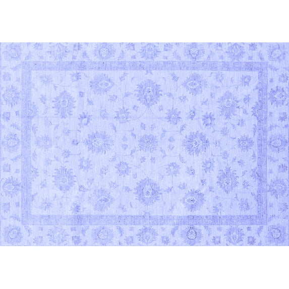 Ahgly Company Indoor Rectangle Oriental Blue Traditional Area Rugs, 2' x 3'