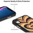 thumbnail image 4 of Multi-Layer Heart Case for iPhone XR, Soft TPU Cover Phone Case Shockproof Slim Case Waterproof Full Body Protective Case-Brown, 4 of 14