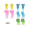 thumbnail image 4 of 10 Pieces Mini Animals Food Picks Kids Lunch Box Decor Cute Style Cartoon Reusable Toothpicks for Fruit Dessert Pastry Snacks Elephant, 4 of 9