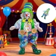 thumbnail image 2 of Misright Ceramic Clown Doll Model Figure Movable Wire Frame Body Halloween Decoration, 2 of 7