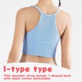 thumbnail image 4 of Women's Crop Washed Seamless Rib-Knit Camisole Crop Tank Tops,blue,,, 4 of 5