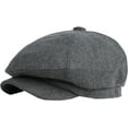 thumbnail image 3 of CoCopeaunts Newsboy Hats for Women Autumn Winter Hat Retro Octagonal Newsboy Cap Vintage Plain Beret Hat Outdoor Ivy Cap, 3 of 7