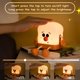 thumbnail image 4 of Luces nocturnas tostadas para niños, luz de guardería para habitación de bebés y niños pequeños, lámpara de pan tostado recargable, decoración estética de escritorio, 4 of 5