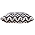 thumbnail image 5 of LR Home Ox Bay Machine-Made Black/White Diamond Cotton Blend Pillow Cover, 5 of 9