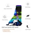 thumbnail image 3 of Geometry Dash Microfiber Beach Towel, 27.5"x55" Oversized Sand Free Travel Towels Quick Dry Swimming Towel, Lightweight Camping Towel Super Absorbent Pool Towel for Vacation Essentials Gift, 3 of 7