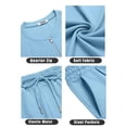 thumbnail image 5 of COOFANDY Men's Button Golf Shirts Short Sleeve Slim Fit Casual Textured Polo T-Shirts Summer Dress Polo Wear, 5 of 6