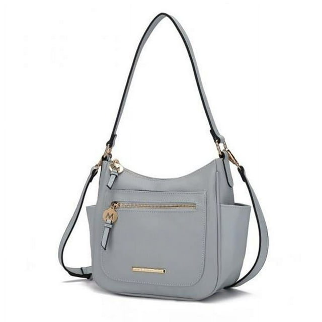 MKF Collection MKF-X698BLU Sac à Main en Cuir Vegan pour Femmes par Mia k.