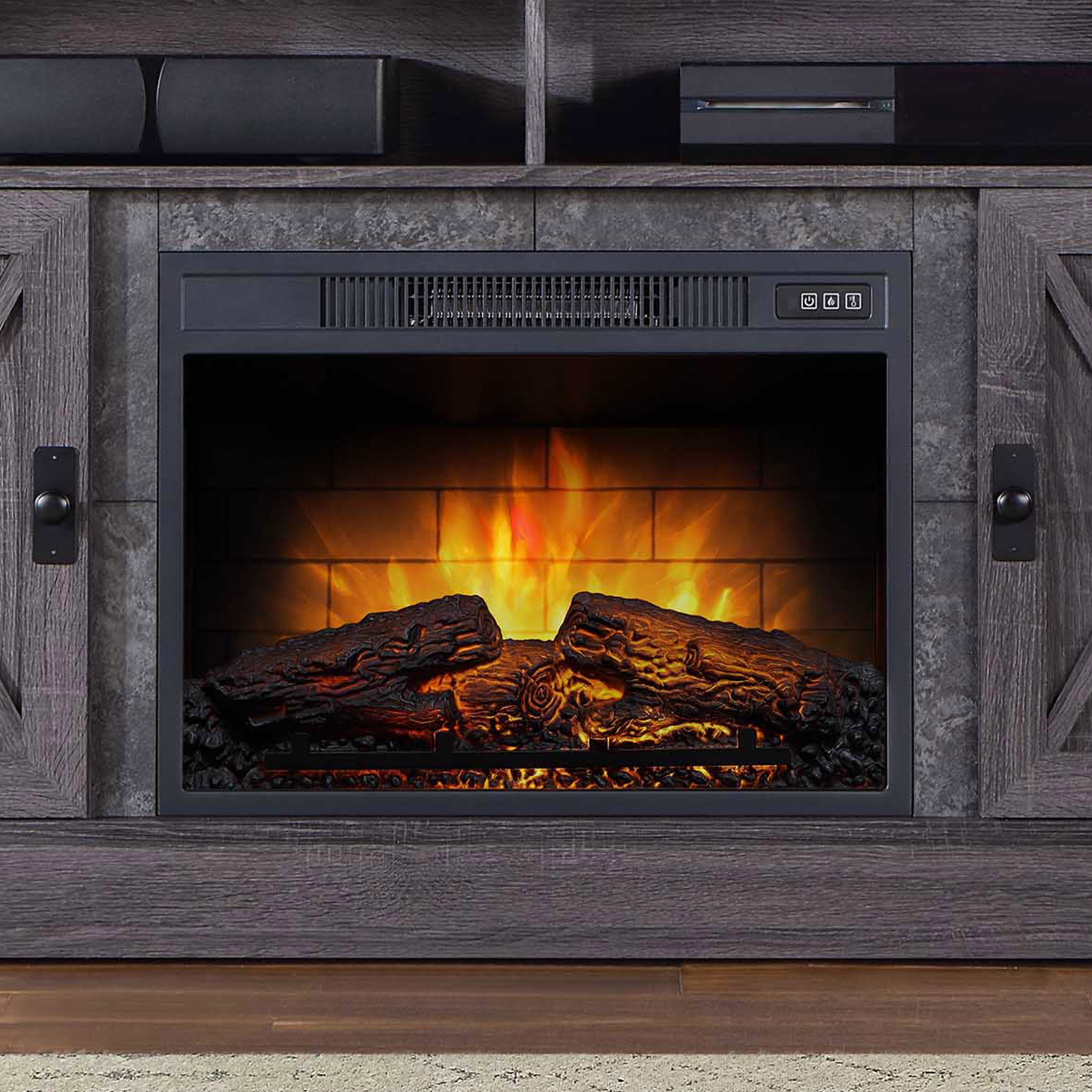 Kellum Media Fireplace Console for TVs up to 65”, 54 Stand, Gray -  Walmart.com