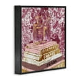 thumbnail image 3 of Stupell Industries Glam Designer Books Fashion Accessory Glitz Pink Gold Framed Wall Art Design by Ziwei Li, 12" x 12", Black Framed, 3 of 9