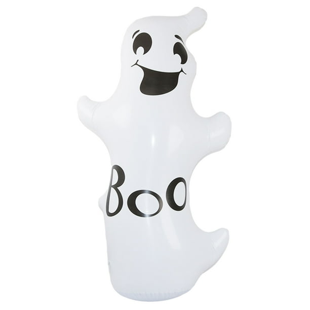 (Modelo Fantasma 56 Cm * 120 Cm) Cabeza Calabaza Halloween Inflable Vertical Fantasma Adornos Jardín Accesorios para Fiestas Navideñas