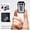 Black, variant on YSD01 keychain black ABS outdoor portable mini keychain light magnetic anti-lost auto repair light fast charging multi-function tool light