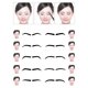 thumbnail image 3 of unbranded 10Ud Plantillas Para Ceja Adhesivas En Color Negro Para Maquillaje Y Natural, 3 of 8