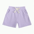 thumbnail image 4 of TOWED22 Toddler Baby Boy Girl Summer Clothes Checkerboard Print Short Sleeve T-Shirt Tee Tops Rolled Shorts Infant Outfits(Purple,8-9 Years), 4 of 9