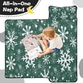 thumbnail image 4 of Green Christmas Snowflake Pattern Toddler Nap Mats for Kids Preschool,50"x20" Sleeping Mat Bag or Kids,Toddler Sleeping Bag,Toddler Nap Mat or Daycare, 4 of 6