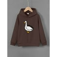 thumbnail image 3 of Big Boys Fall Winter Tops Silly Goose Print Casual Long Sleeve Hoodies Sweatshirt For Outdoor, 3 of 8
