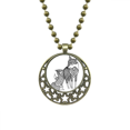 thumbnail image 1 of Peinture Renard Ami Société Art Déco Mode Pendentif Étoile Lune Chaîne Bijoux, 1 of 3