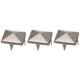 thumbnail image 3 of Rival de Cuero 100pcs Pirámide Cuadrado Punk Punk Rivets 4 Claw Metal, 3 of 7