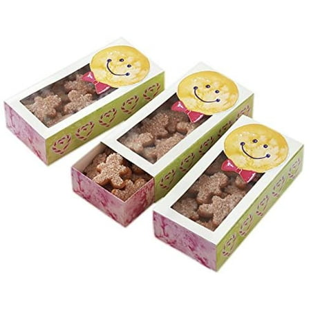 Wilton Gingerbread Boy Sliding Cookie Boxes, 3-Count