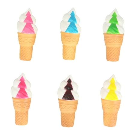 Ice Cream Pretend Play Toy, Simulation Ice Cream 6pcs Home Decoration