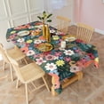 thumbnail image 6 of Pioneer Flower Floral Print Pattern Rectangle Tablecloth 60"x102",Waterproof Polyester Rectangle Table Cloth, Wipeable Spillproof Polyester Tablecloth for Dining, Camping, Indoor and Outdoor, 6 of 6