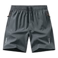 thumbnail image 6 of Lumtrix Men’s Athletic Running Shorts Lightweight Workout Gym Shorts with Zipper Pockets for Basketball Hiking Gray XL, 6 of 6