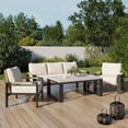 thumbnail image 3 of Mainstays 126" x 85" x 35" Black Large Universal Rectangular Patio Furniture Cover With Buckle Closures, 3 of 10