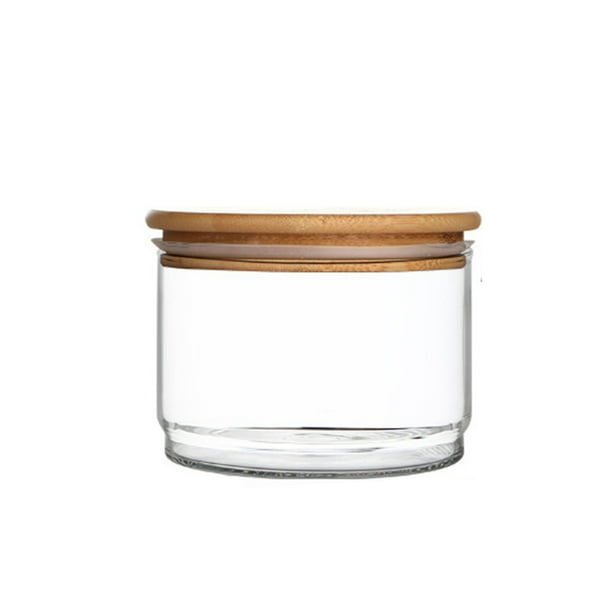 Caja de almacenamiento de alimentos, contenedor de polvo de vidrio, lata sellada multifuncional a prueba de humedad, hogar, cocina, restaurante, Organizadores de utensilios de cocina 11*11*6cm Bearachild HA066917-01