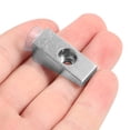 thumbnail image 6 of HAKIDZEL Shower Glass Brackets Zinc Alloy Silver 6Pcs, 6 of 6