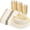 Ivory, variant on 210Pcs Clear-Pink Plastic Dinnerware- Pink and Gold Plastic Dinnerware include 30 Dinner Plates, 30 Dessert Plates, 90 Gold Silverware, 30 Cups and 30 Napkins Perfect for Parties