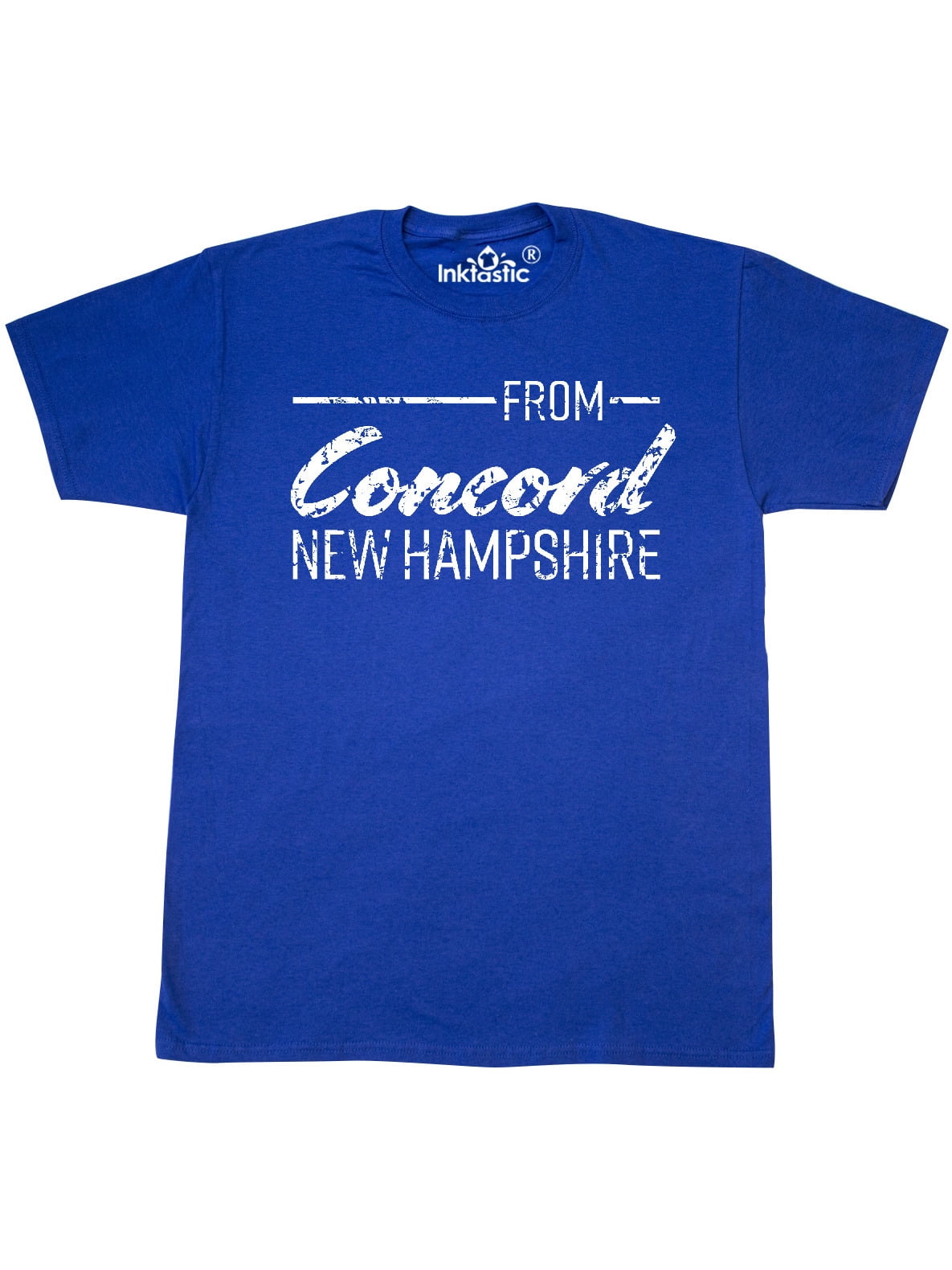White Distressed Text Adult 