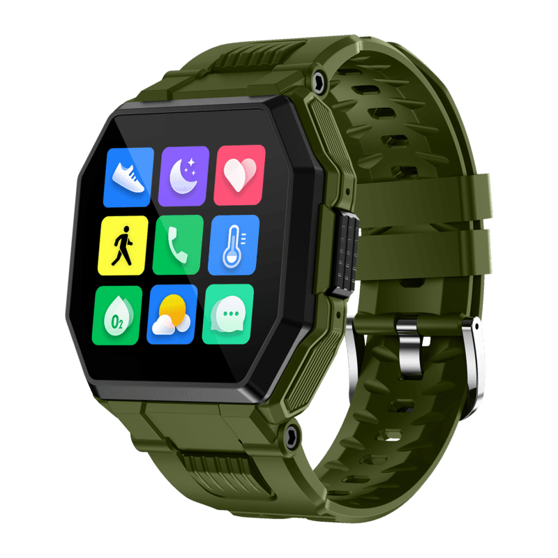 Smartwatch S9 Bluetooth Fitness Uhr Rundes IPS Display 380maH IP67 iOS Android 