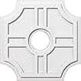 thumbnail image 3 of Ekena Millwork CMP22HS-05000 22 in. OD x 5 in. ID Square Haus Architectural Grade PVC Contemporary Ceiling Medallion, 3 of 4