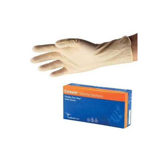 Esteem Stretchy Synthetic Gloves, Cream, Large, Dinpfree Part No