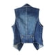 thumbnail image 3 of Chaquetas para mujer Trendy Slim All-match Lapel Blue Denim Chaleco Chaqueta Chaleco Tops Odeerbi ODB-3, 3 of 4