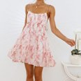 thumbnail image 4 of Vestido De Flores Vestido floral bohemio para mujer Vestido sin mangas Ropa de playa de verano (Blanco L) Cgtredaw para Mujer Blanco T S, 4 of 5