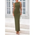 thumbnail image 4 of PRETTYGARDEN Women's Summer Semi Formal Midi Dresses Sleeveless Ruched Bodycon Long Elegant Cocktail Wedding Guest Dress, 4 of 8