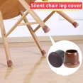 thumbnail image 4 of 8/16 piezas nuevas tapas protectoras para patas de mesa y sillas, cubiertas de silicona gruesas para patas de muebles, protector de suelo con parte inferior de fieltro envuelto, 4 of 5
