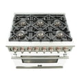 thumbnail image 6 of Forno Capriasca 36-Inch Freestanding Dual Fuel Range, 6 Burners, True Convection Oven, White Door, 6 of 6