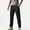 Black, variant on WIZUTIZ Men's Straight Leg Cargo Work Pants Multi Large Side Pockets Reinforced Trousers For Work Hiking Camping Travel Outdoor Daily Casual