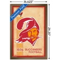 thumbnail image 2 of NFL Tampa Bay Buccaneers - Retro Logo 14 Wall Poster, 14.725" x 22.375", Framed, 2 of 3