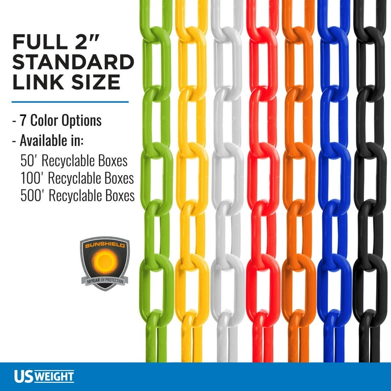 500 ft. Black And Yellow Plastic Chain - Shop Now w/ Fast Shipping