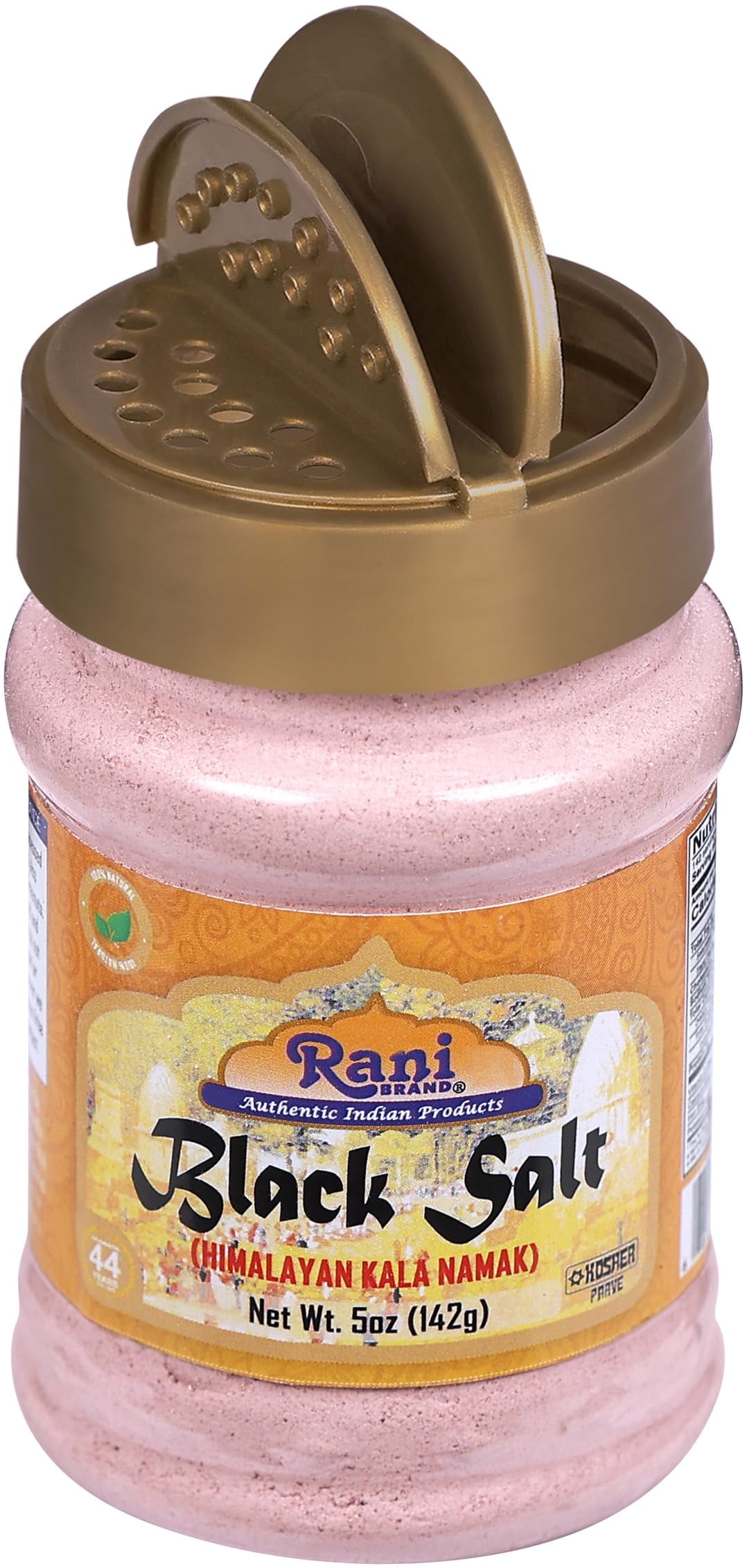 Rani Black Salt Powder (Kala Namak) Mineral 5oz (142g) PET Jar, Pack of 12 ~ Unrefined, Pure and Natural | Vegan | Gluten Friendly | NON-GMO | Kosher | Indian Origin | Perfect for Tofu Scramble