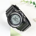 thumbnail image 3 of Resicozy Digital Watch for Mens and Womens Electronic Watch Soft Silicone Strap Casual Wrist Watch Black One Size, 3 of 4