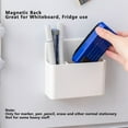 thumbnail image 6 of Magnetic Dry Erase Marker Holder 2 Pack White Wall Mount Whiteboard & Refrigerator Pen Organizer Plastic Stationery Storage Box for Office Home Metal Locker By HYG, 6 of 7